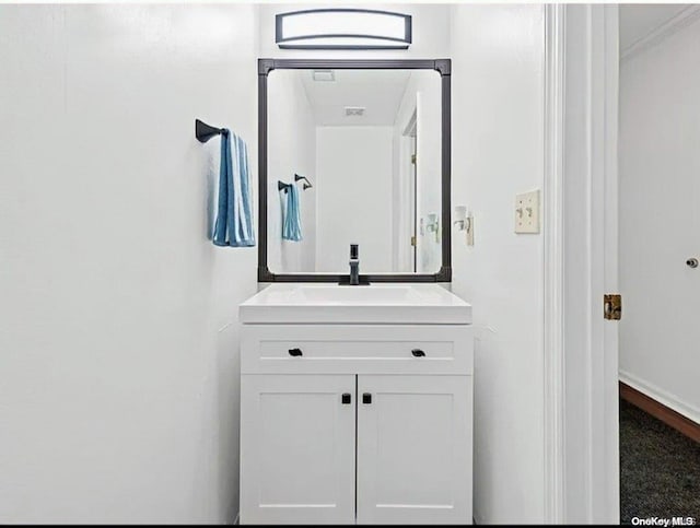 bathroom featuring vanity