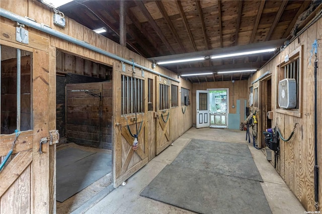 view of horse barn