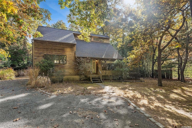 view of front of home