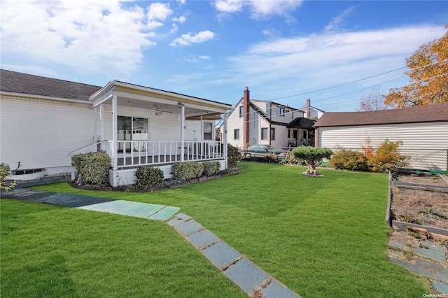 exterior space featuring a porch