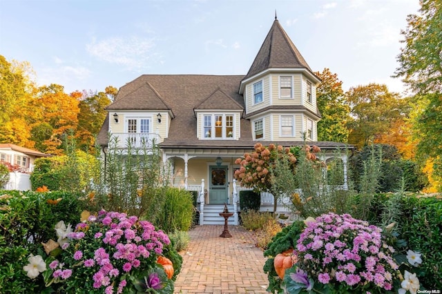 victorian house with a porch