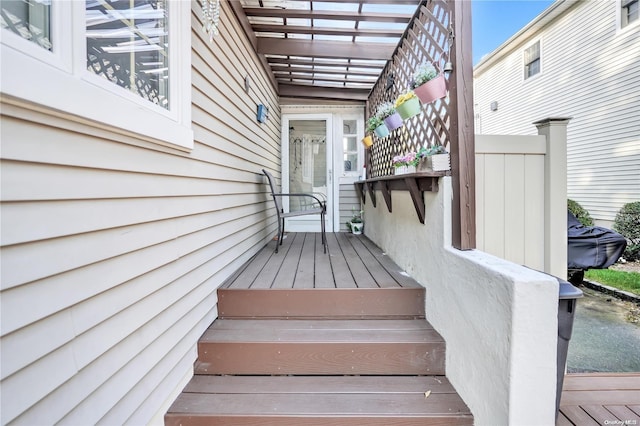 view of stairs