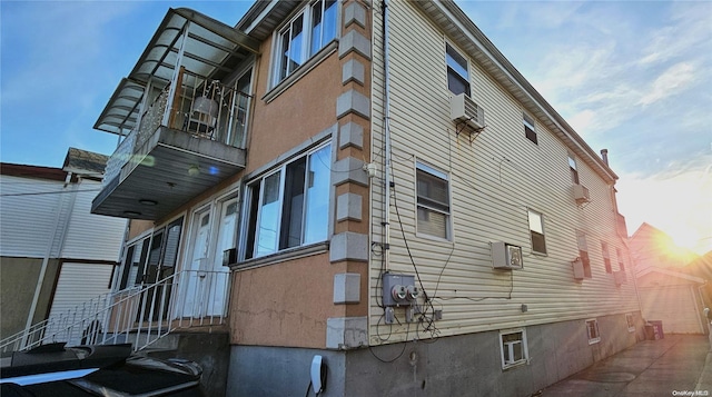 view of property featuring cooling unit