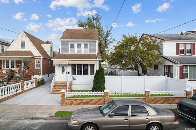 view of front of home