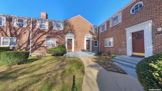 view of property with a front yard