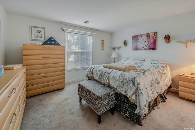 bedroom with carpet