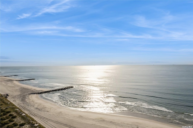 water view with a beach view