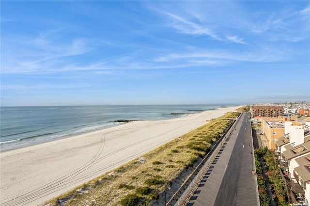 property view of water with a view of the beach