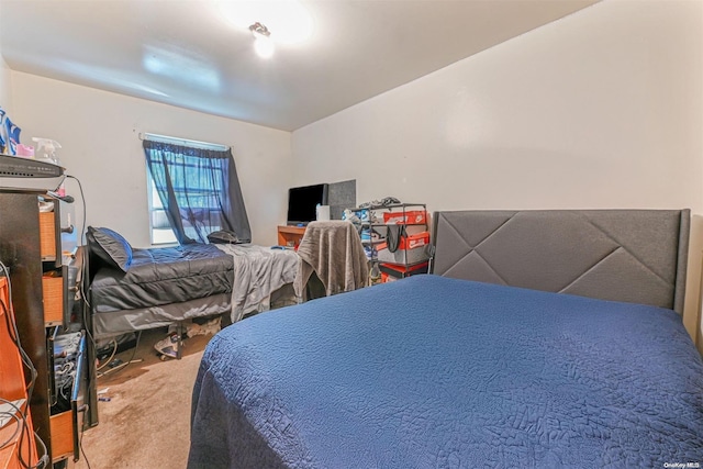 bedroom featuring carpet flooring