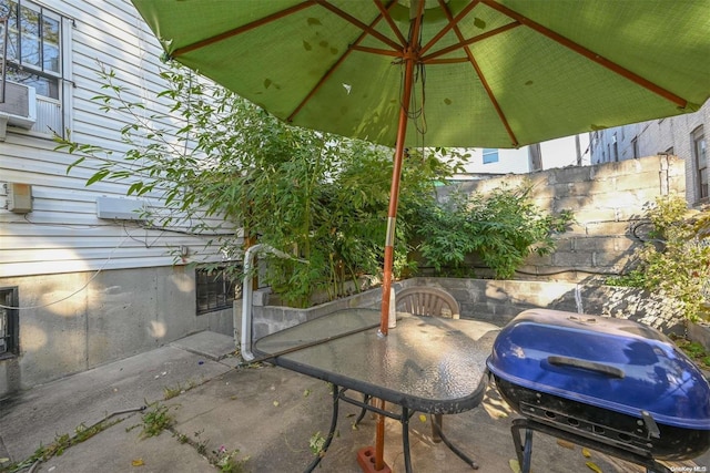 view of patio / terrace featuring grilling area