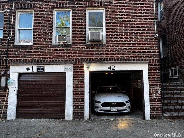 garage with cooling unit