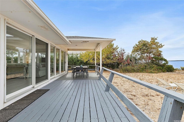 21 E Shore Dr, Southampton, NY 11968 - view of wooden deck