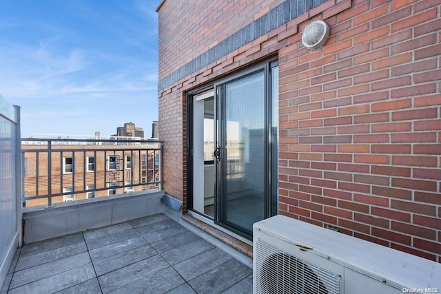 balcony with ac unit