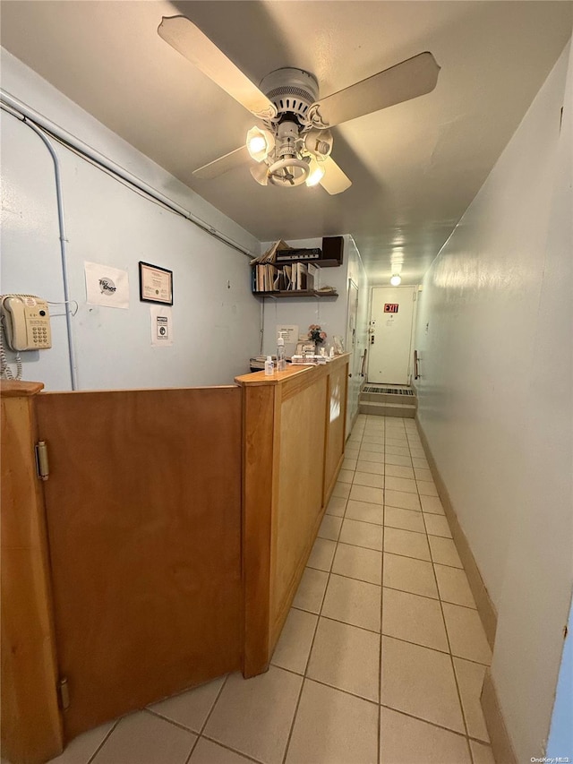 42-45 Kissena Blvd Unit 1Z, Flushing, NY 11355 - hallway with light tile patterned floors