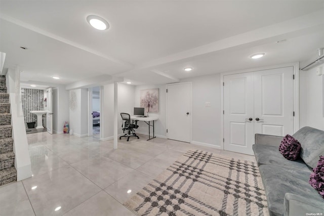 view of unfurnished living room