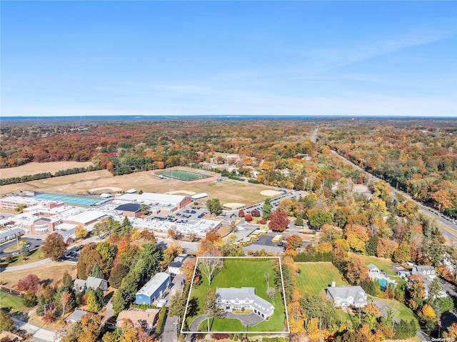 birds eye view of property