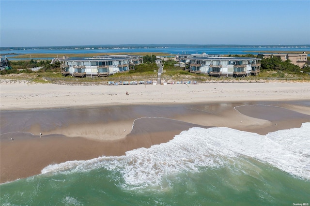 property view of water with a view of the beach