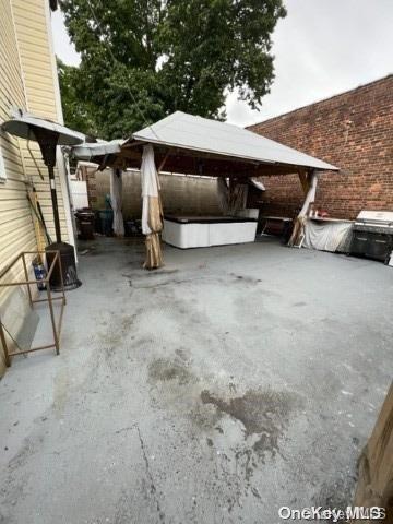 view of patio / terrace featuring a gazebo