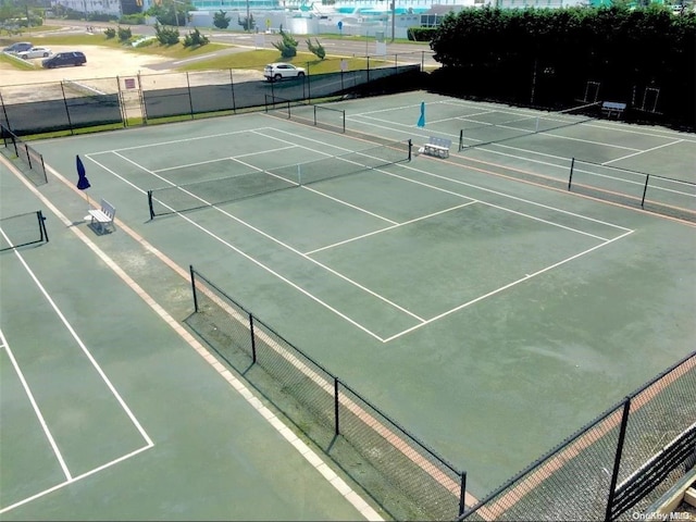 view of tennis court