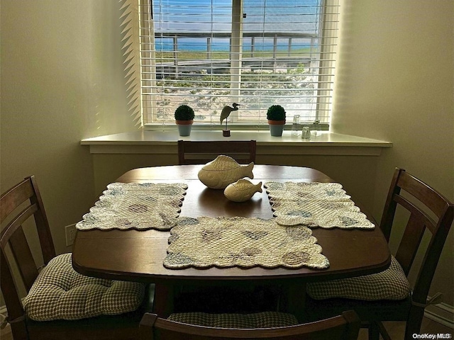 view of dining area