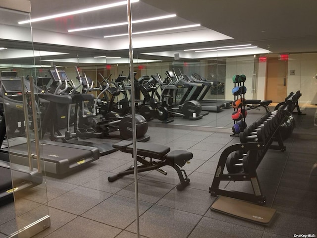 view of workout area