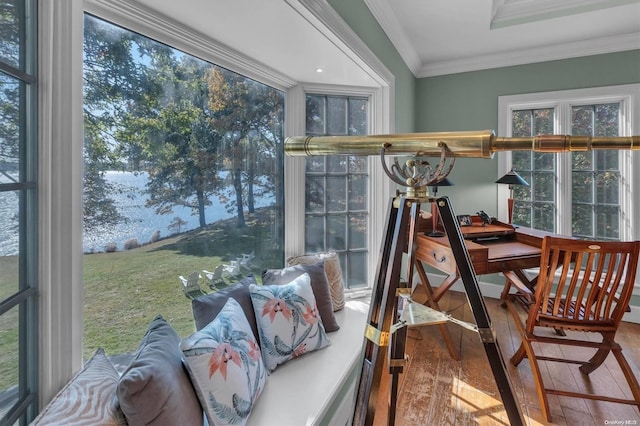 view of sunroom / solarium