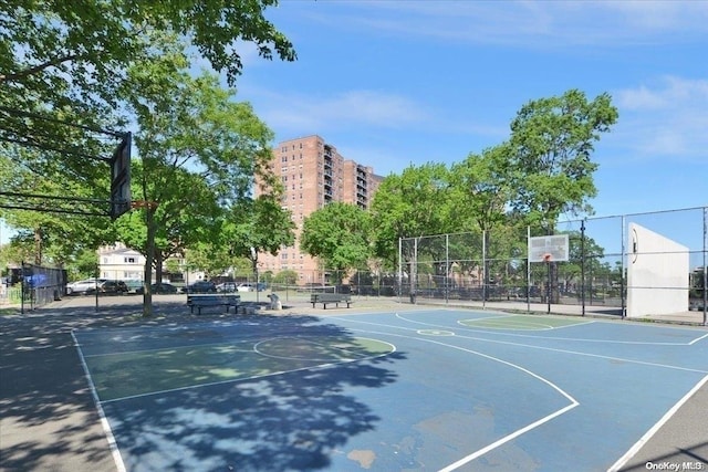 view of sport court