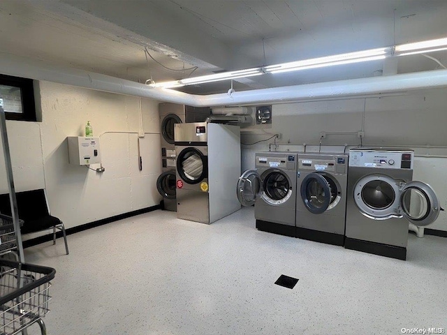 laundry room with separate washer and dryer