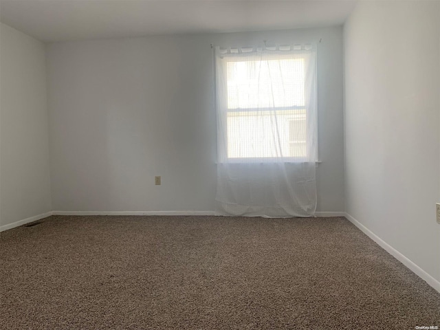 view of carpeted empty room