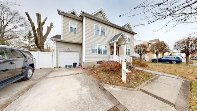 view of front of house featuring a garage