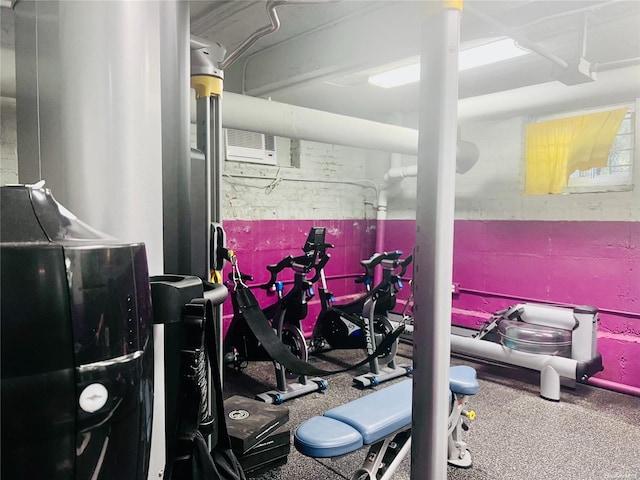 view of exercise room