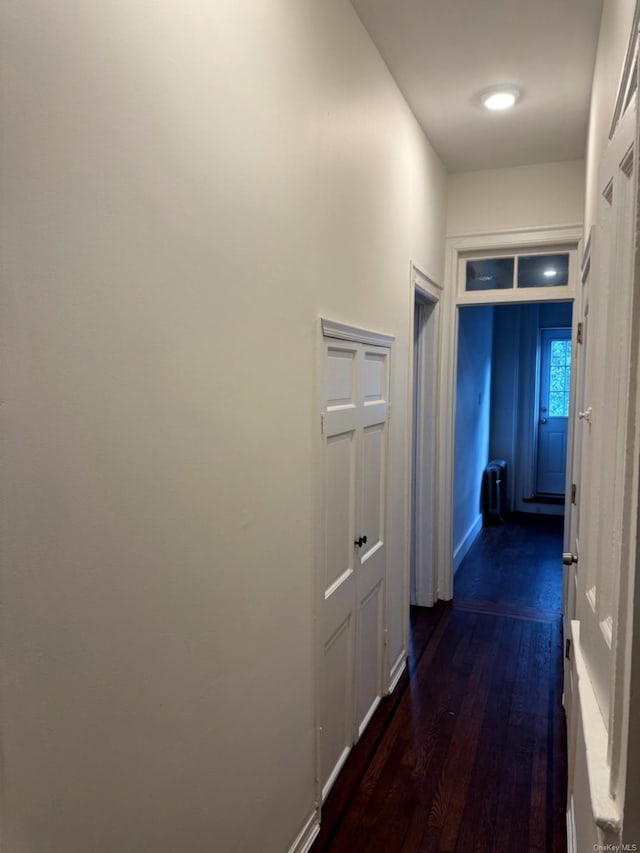 336 74th St, Brooklyn, NY 11209 - corridor featuring dark wood-type flooring