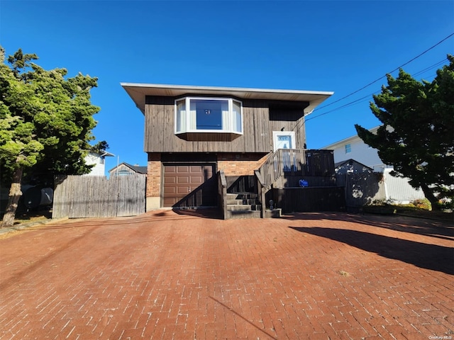 view of front of house featuring a garage