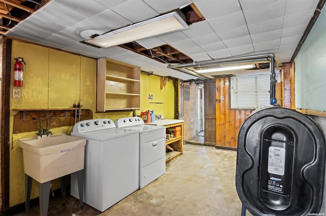 laundry area with washer and dryer