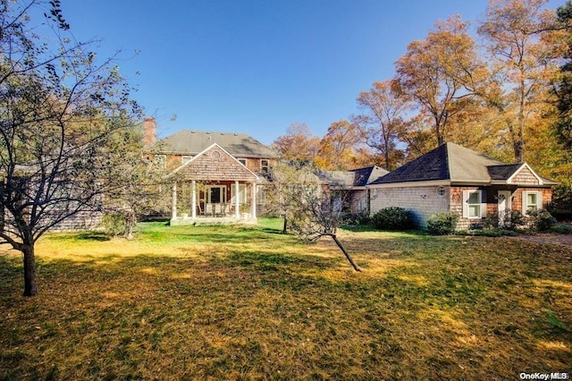 view of yard with a gazebo