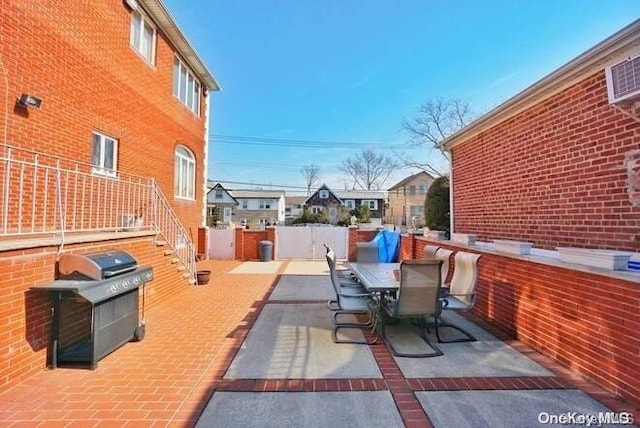 view of patio with grilling area