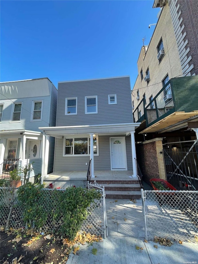 view of front of house featuring covered porch