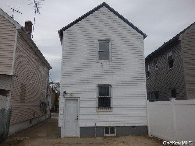 view of back of property