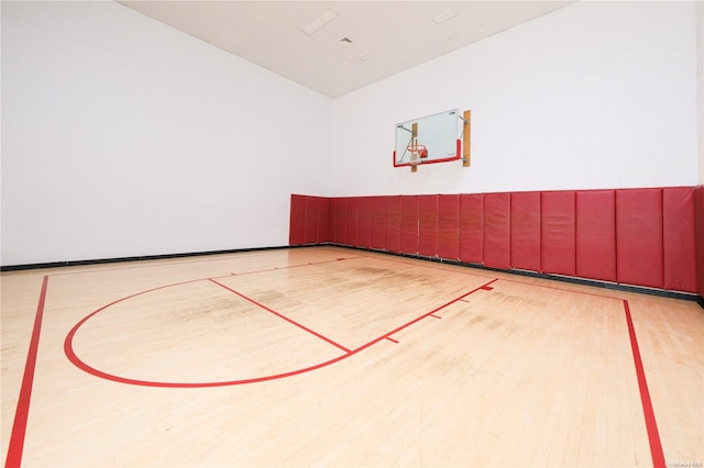 view of basketball court