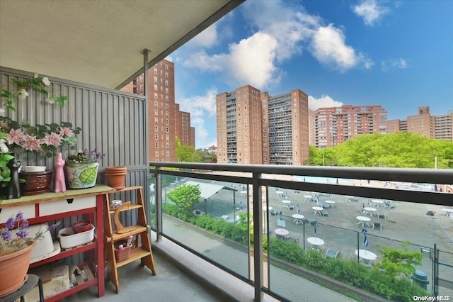 view of balcony