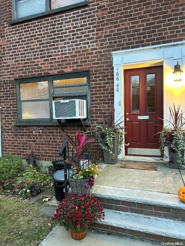 entrance to property with cooling unit