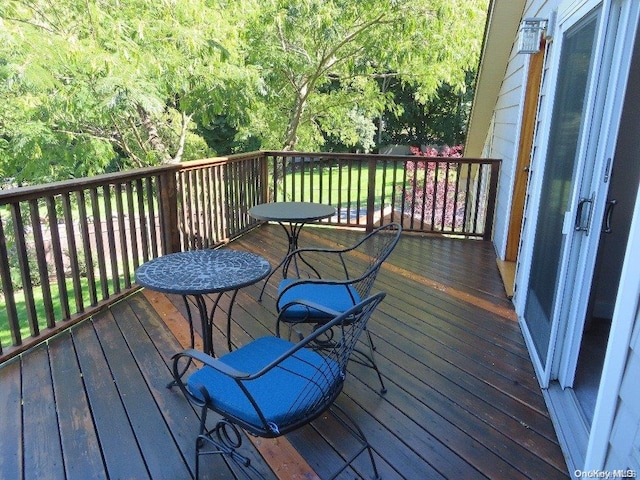 view of wooden terrace