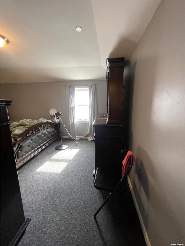 bedroom featuring carpet