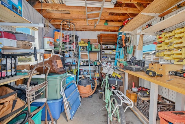 view of storage room