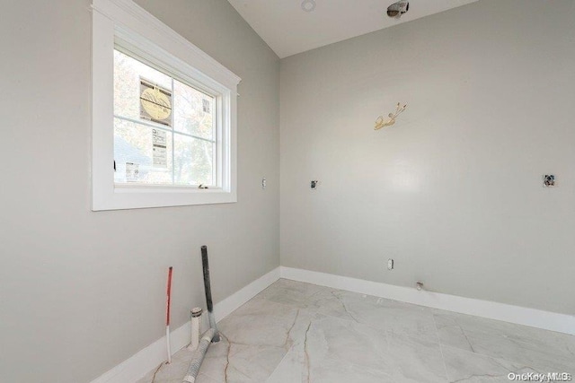 view of laundry area