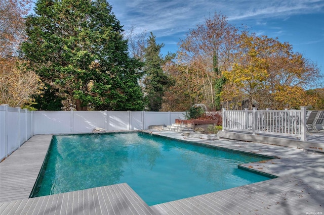 view of pool with a patio