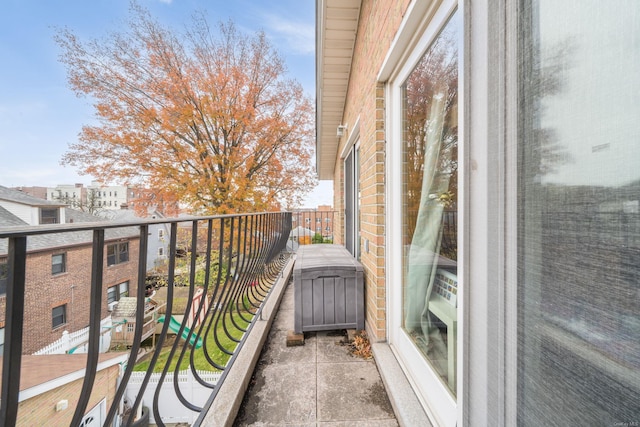 view of balcony