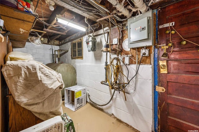 utility room featuring electric panel