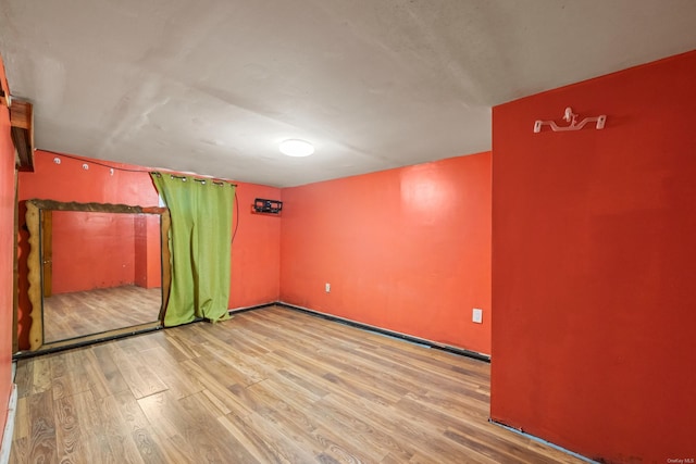 empty room featuring light hardwood / wood-style flooring