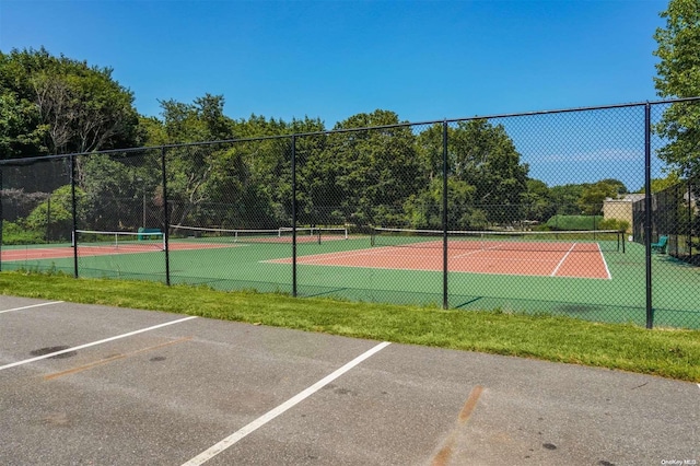 view of tennis court